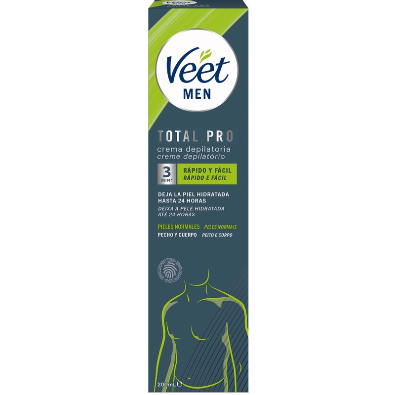 Crema Depilatoria Veet Men Total Pro- Pieles normales